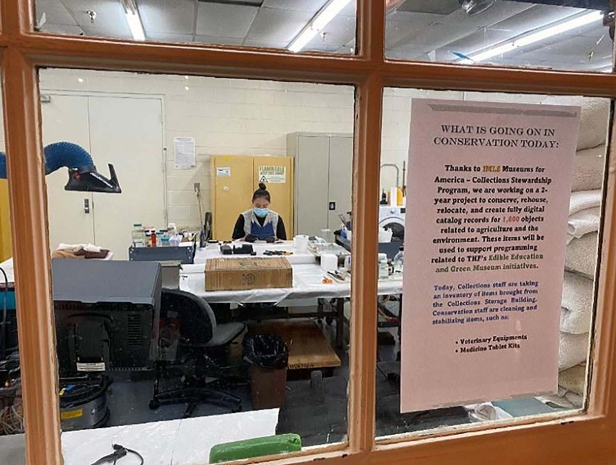 The conservation lab at the Henry Ford Museum.