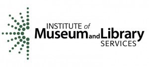 Institute of Museum and Library Services (IMLS) logo logo with green dot pattern on left and text on right
