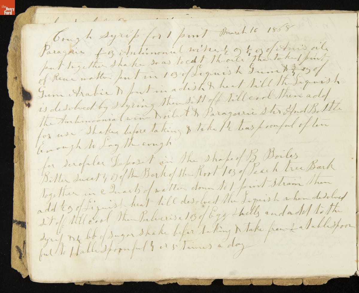 Page with hand-written cursive text