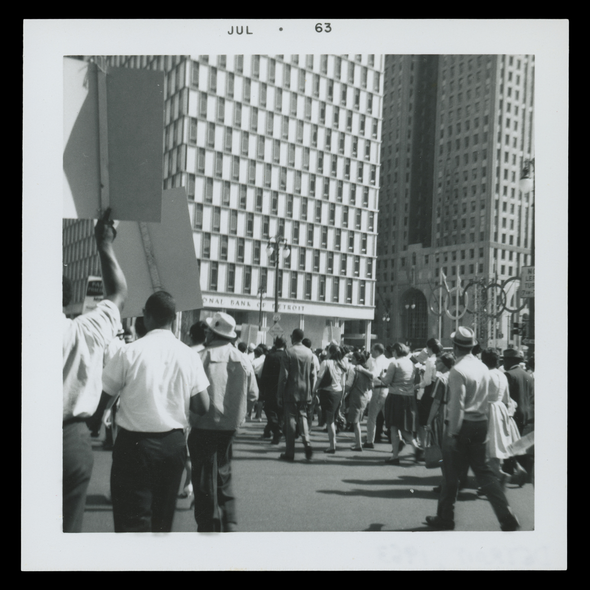 Walk to Freedom marchers on the streets of Detroit