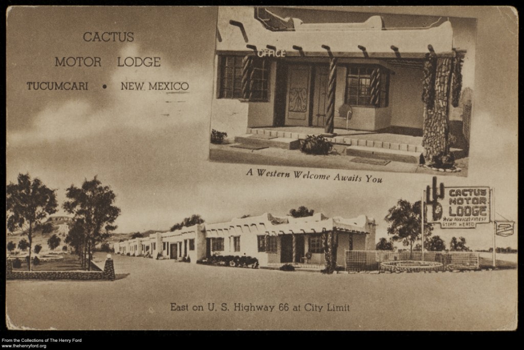 Tourist Court postcard front - from the Collections at The Henry Ford